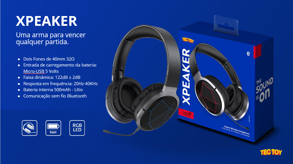 Headset Xpeaker - Tectoy