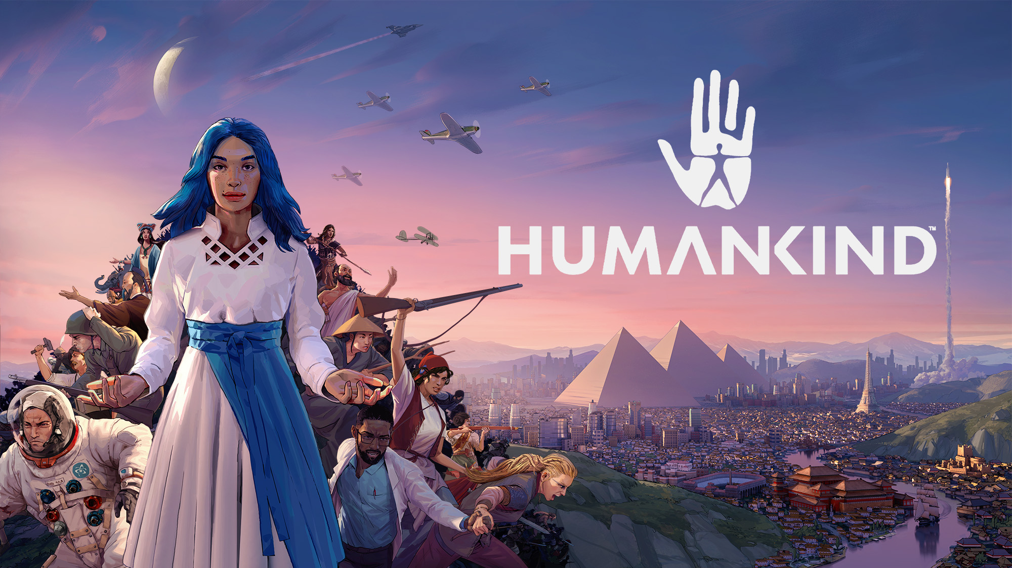 card de Humankind, com logo e desenho do game